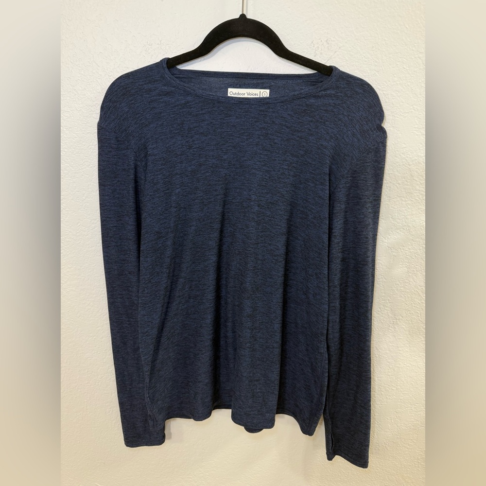 Outdoor Voices Navy Heathered Top